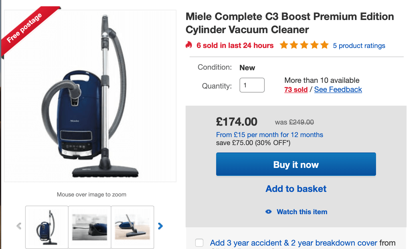 Miele Vacuum Cleaner